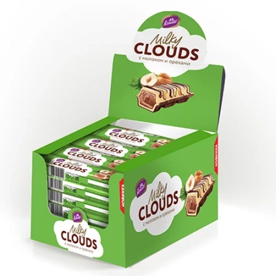 Конфеты «KONTI Milky Clouds» с молоком и орехами