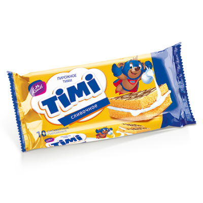 TIMI пирожное бисквитное сливочное