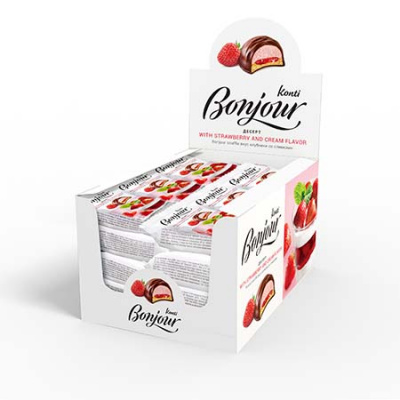 BONJOUR KONTI вкус клубники со сливками