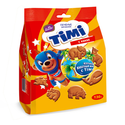 Печенье затяжное TIMI с какао