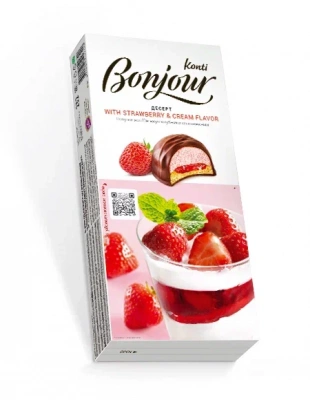 BONJOUR KONTI STRAWBERRY & CREAM FLAVOR