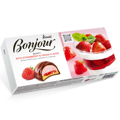 BONJOUR KONTI вкус клубники со сливками