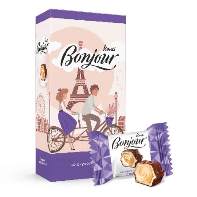 Конфеты «Bonjour Konti» со вкусом сливок
