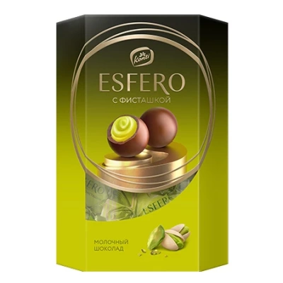 Конфеты «Esfero» из молочного шоколада со вкусом фисташки
