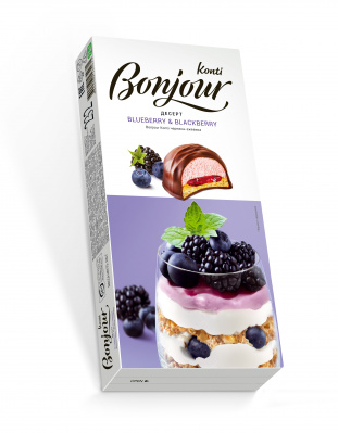Десерт BONJOUR KONTI черника-ежевика