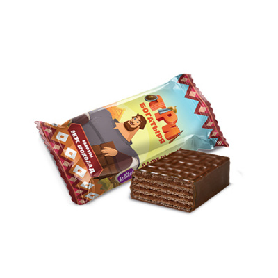 "ТРИ БОГАТЫРЯ" вкус шоколад