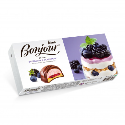 Десерт BONJOUR KONTI черника-ежевика