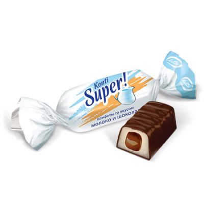 Super! Konti со вкусом молоко и шоколад