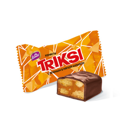 TRIKSI с печеньем в мягкой карамели