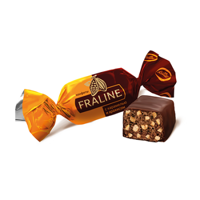 FRALINE с карамелью и арахисом