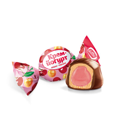 КРЕМ-ЙОГУРТ вкус вишня-черешня 