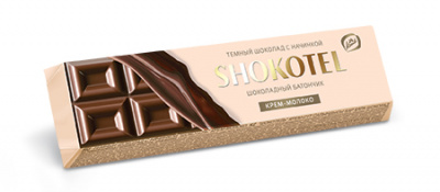 SHOKOTEL темный шоколад с начинкой крем-молоко