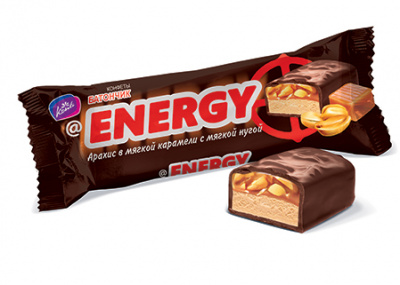 БАТОНЧИК @ENERGY арахис в мягкой карамели с мягкой нугой