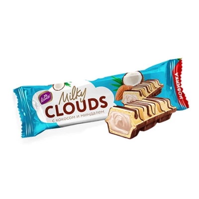Конфеты «KONTI Milky Clouds» с кокосом и миндалем