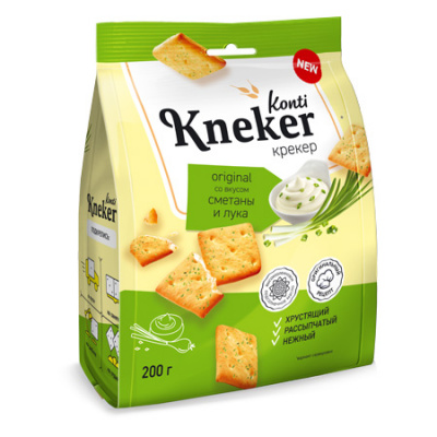 Крекер КНЭКЕР ориджинал со сметаной и луком