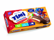 Печенье-сэндвич "TIMI" marshmallow с клубникой и сливками